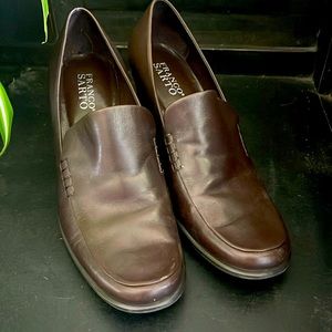 Franco Sarto Brown Leather Heels size 8.5